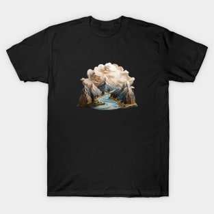 Mountain Vintage Since Established Fauna Wood Cloud T-Shirt